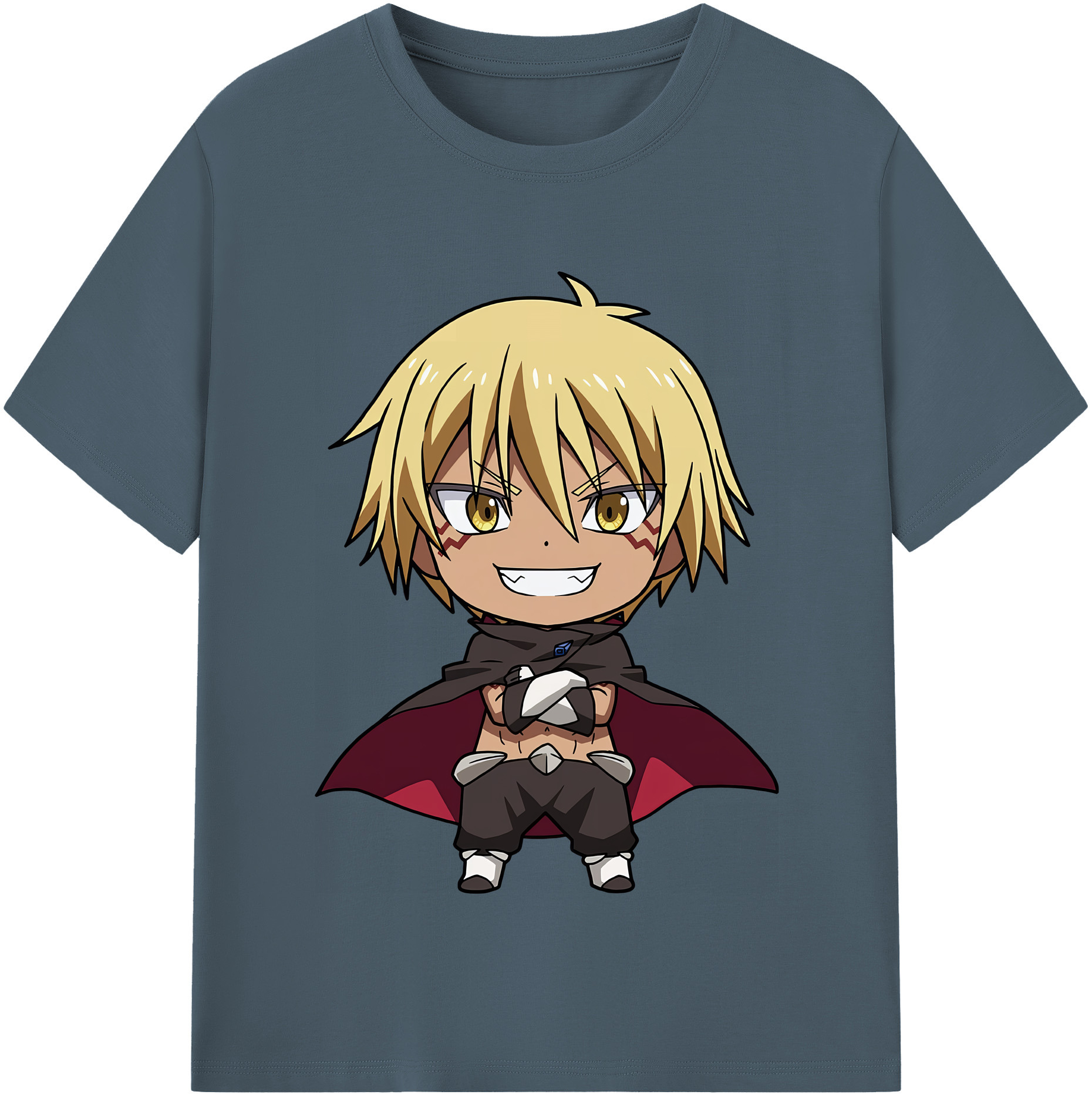（画像用） 転スラ Regarding Reincarnated to Slime 綿100％半袖Tシャツ（フロントプリント）